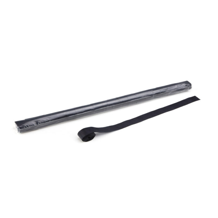 MagicFX - Streamers 10 m x 2,5 cm - Black